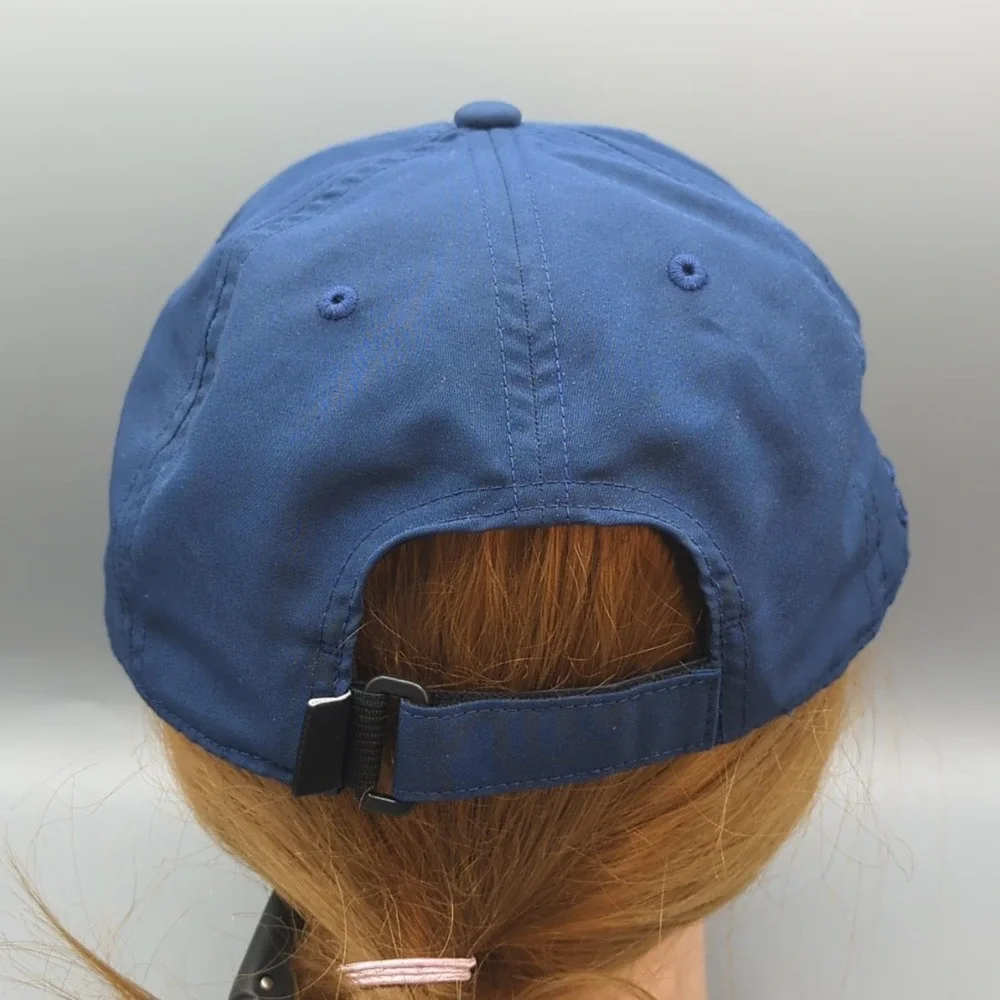Adidas Golf Performance 6 Panel Hat Trophy Cup Logo Navy Blue Snapback OSFM Cap